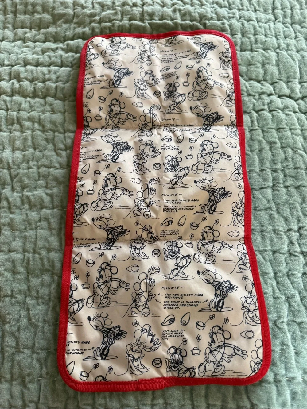 Freshly Picked Disney Pink and Red Bow Ear Diaper Bag Backpack